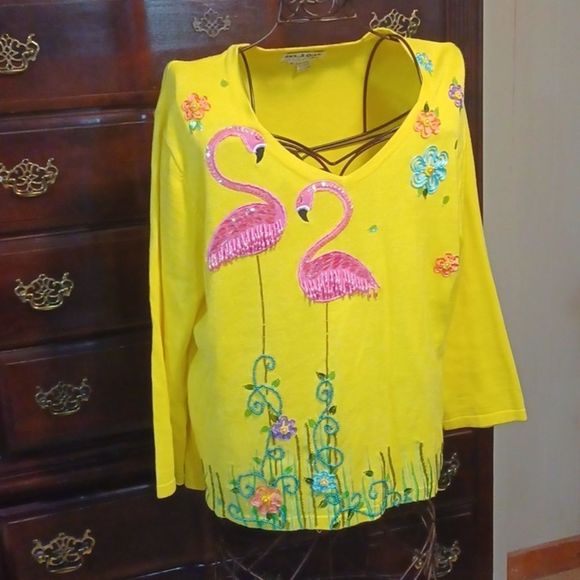 Jack B Quick Sweaters Jackbquick Flamingo Sweater Poshmark